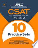 10 Practice Sets CSAT Civil Services Aptitude Test Paper 2 2021
