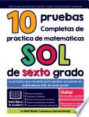 10 pruebas completas de práctica de matemáticas SOL de sexto grado
