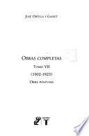 1902-1925 (obras póstuma)
