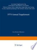 1974 Annual Supplement