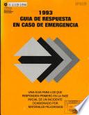 1993 guia de respuesta en caso de emergencia