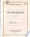 1er [i.e. Première] intermezzo