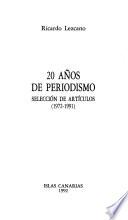 20 años de periodismo