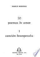 20 poemas de amor; 1. canción desesperada