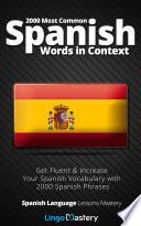 2000 Most Common Spanish Words in Context