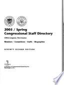 2005/Spring Congressional Staff Directory