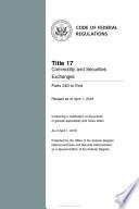 2018 CFR Annual Print Title 17 Commodity and Securities Exchanges Parts 240 to End