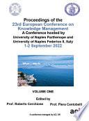 23rd European Conference on Knowledge Management Vol 1