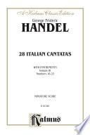 28 Italian Cantatas with Instruments, Volume III, Nos. 16-23 (Various Voices)