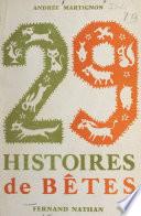 29 histoires de bêtes