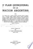2o. plan quinquenal de la nación Argentina