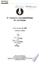 4o Congreso Interamericano de Escritoras