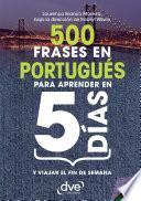 500 frases en Portugués para aprender en 5 días