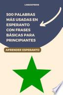 500 Palabras Más Usadas en Esperanto Con Frases Básicas para Principiantes