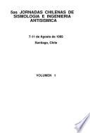 5as Jornadas Chilenas de Sismología e Ingeniería Antisísmica