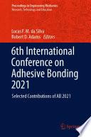 6th International Conference on Adhesive Bonding 2021