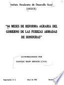 84 meses de reforma agraria del gobierno de las Fuerzas Armadas de Honduras