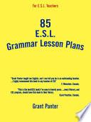 85 ESL Grammar Lesson Plans