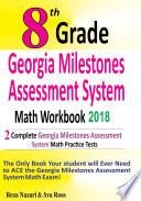 8th Grade Georgia Milestones Assessment System Math Workbook 2018