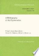 A Bibliography of Ant Systematics
