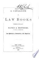 A Catalogue of Law Books