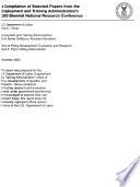 A Compilation of Selected Papers from the Employment and Training Administration's 2003 Biennial National Research Conference