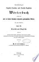 A Complete Dictionary of the English and German Languages Containing All the Words in General Use