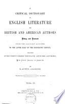 A Critical Dictionary of English Literature and British and American Authors
