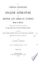 A Critical Dictionary of English Literature