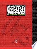 A Dictionary of English Surnames