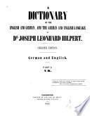 A Dictionary of the English and German, and the German and English Language
