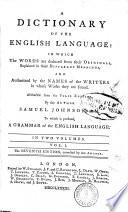 A Dictionary of the English Language