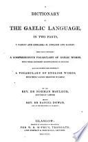 A Dictionary of the Gaelic Language