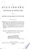 A dictionary, Spanish and English, and English and Spanish