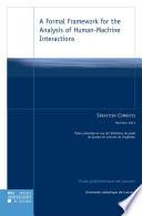 A Formal Framework for the Analysis of Human-Machine Interactions