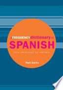 A Frequency Dictionary of Spanish