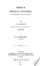 A Glossary of Words Used in the Neighbourhood of Whitby