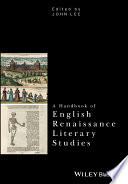 A Handbook of English Renaissance Literary Studies