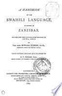 A Handbook of the Swahili Language