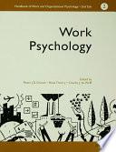 A Handbook of Work and Organizational Psychology