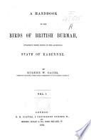 A Handbook to the Birds of British Burmah