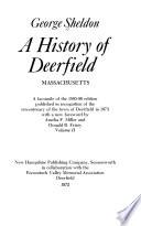 A History of Deerfield, Massachusetts