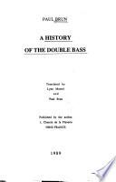 A History of the Double Bass