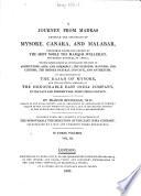 A Journey from Madras Through the Countries of Mysore, Canara, and Malabar