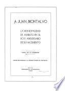 A Juan Montalvo
