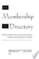 A. L. A. Membership Directory