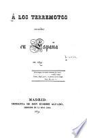 Á los terremotos ocurridos en España en 1829
