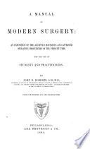 A Manual of Modern Surgery