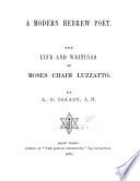 A Modern Hebrew Poet