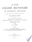 A New English Dictionary on Historical Principles